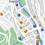 Sehenswertes und Markanntes in der Innenstadt von Calv