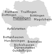 Orte im Stadtgebiet von Münsingen