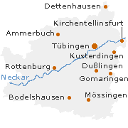 Tübingen Kreis in Baden-Württemberg
