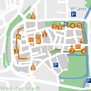 Sehenswertes und Markantes in der Innenstadt von Weil der Stadt