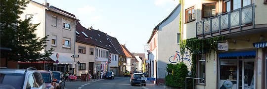 Straßenbild in Wiesloch