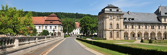 Ebrach in Oberfranken zwischen Forstverwaltung und Abtsgebäude