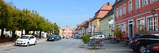 langer Marktplatz in Schlüsselfeld