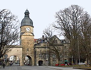 Blick von Süden auf die Stadtbefestigung von Coburg