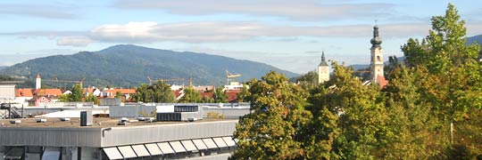 Blick über die Donaustadt Deggendorf