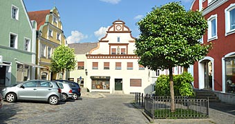 in der Altstadt von Moosburg an der Isar