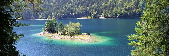 Gemeinde Grainau: Eibsee mit Insel © beatuerk