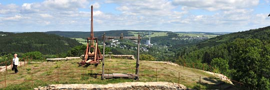 Ein weiter Blick ins Land vom lichten Berg