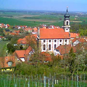 Blick vom Schlossberg auf Castell