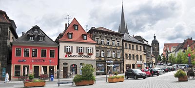 oberer Markt von Lichtenfels in Oberfrankene