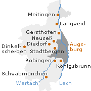 Augsburg Landkreis in Schwaben, Bayern