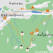 Berg und Tal gewandert in Bad Heilbrunn