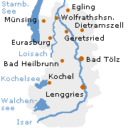 Bad Tölz Kreis in Oberbayern