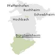 Orte im Stadtgebiet von Burgbernheim