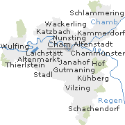 Orte im Stadtgebiet von Cham