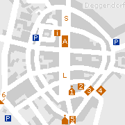 Sehenswertes und Markantes in der Innenstadt von Deggendorf