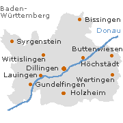 Dillingen Kreis in Schwaben, Bayern