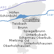 Orte im Stadtgebiet von Dingolfing