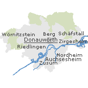 Markantes und Sehenswertes in der Innenstadt von Donauwörth