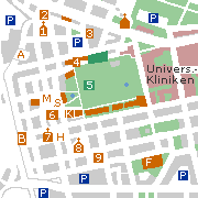 Erlangen, Stadtplan Innenstadt