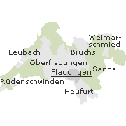 Orte im Stadtgebiet von Fladungen