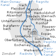 Fürth in Mittelfranken, Stadtteile im Überblick