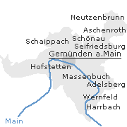 Orte im Stadtgebiet von Gemünden am Main