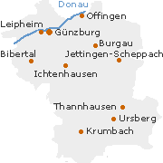 Günzburg Kreis in Schwaben Bayern