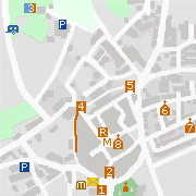 Sehenswertes und Markantes in der Ortszentrum von Hofheim in Unterfranken