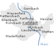Orte im Stadtgebiet von Karlstadt