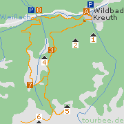 getourt von Wildbad über Almen auf Ecken und Steine