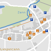 Markantes und Sehenswürdigkeit im Zentrum von Langenzenn in Mittelfranken