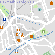 Sehenswertes und Markantes in der Innenstadt von Neumarkt-Sankt Veit