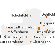 Neustadt-Bad Windsheim Kreis in Mittelfranken