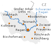 Regen Kreis in Niederbayern