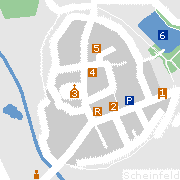 Sehenswertes und Markantes im Stadtgebiet von Scheinfeld in Mittelfranken