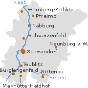 Schwandorf Kreis in der Oberpfalz