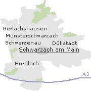 Orte im Stadtgebiet von Schwarzach am Main