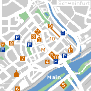 Sehenswertes und Markantes in der Innenstadt von Schweinfurt