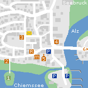 Sehenswertes und Markantes in der Innenstadt von Seebruck