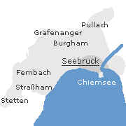 einige Stadtteile und Orte im Stadtgebiet von Seebruck