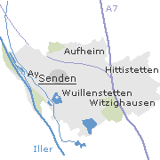 Orte im Stadtgebiet von Senden an der Iller