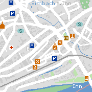 Sehenswertes und Markantes in der Innenstadt von Simbach a. Inn