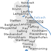 einige Stadtteile und Orte im Stadtgebiet von Tittmoning