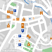 Sehenswertes und Markantes in der Innenstadt von Traunstein