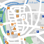 Sehenswertes und Markantes in der Innenstadt von Volkach