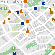 Sehenswertes und Markantes in der Innenstadt von Waldkraiburg