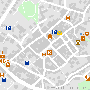 Sehenswertes und Markantes in der Ortszentrum von Waldmünchen