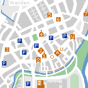 Sehenswertes und Markantes in der Innenstadt Weiden /Oberpfalz