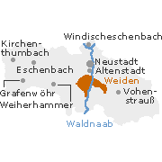 Weiden Stadt an der Waldnaab in der Oberpfalz, Umgebung